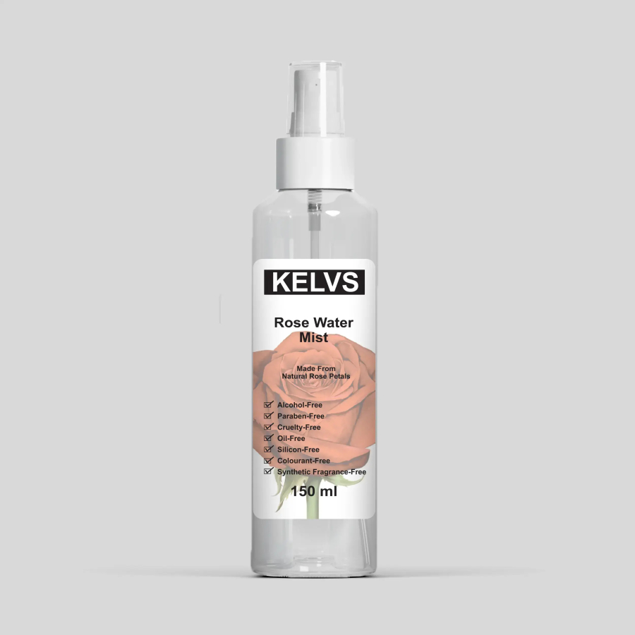 KELVS Rose Water Mist | Rose Hydrosol | Hydrate, Soothe & Protect Skin All Day