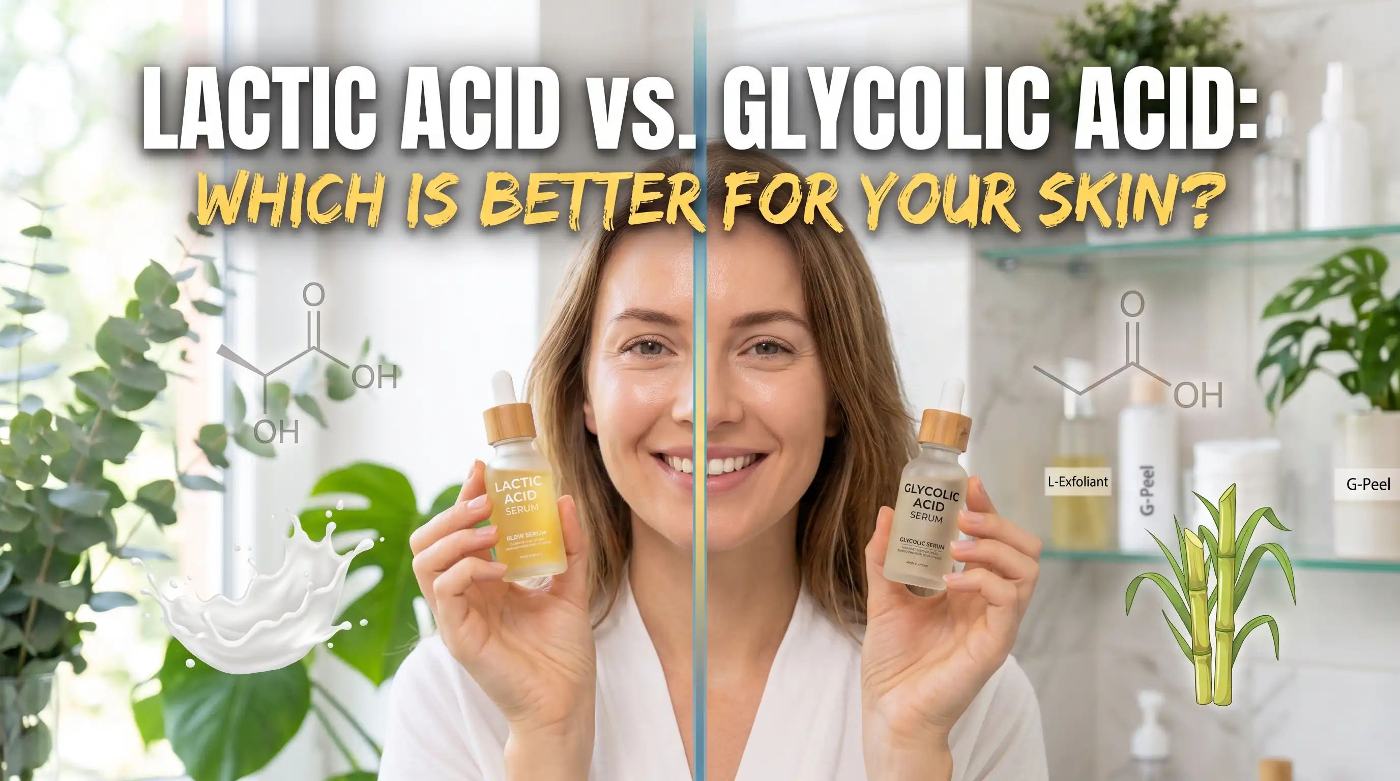 Lactic Acid vs Glycolic Acid: Which Is Better for Your Skin?