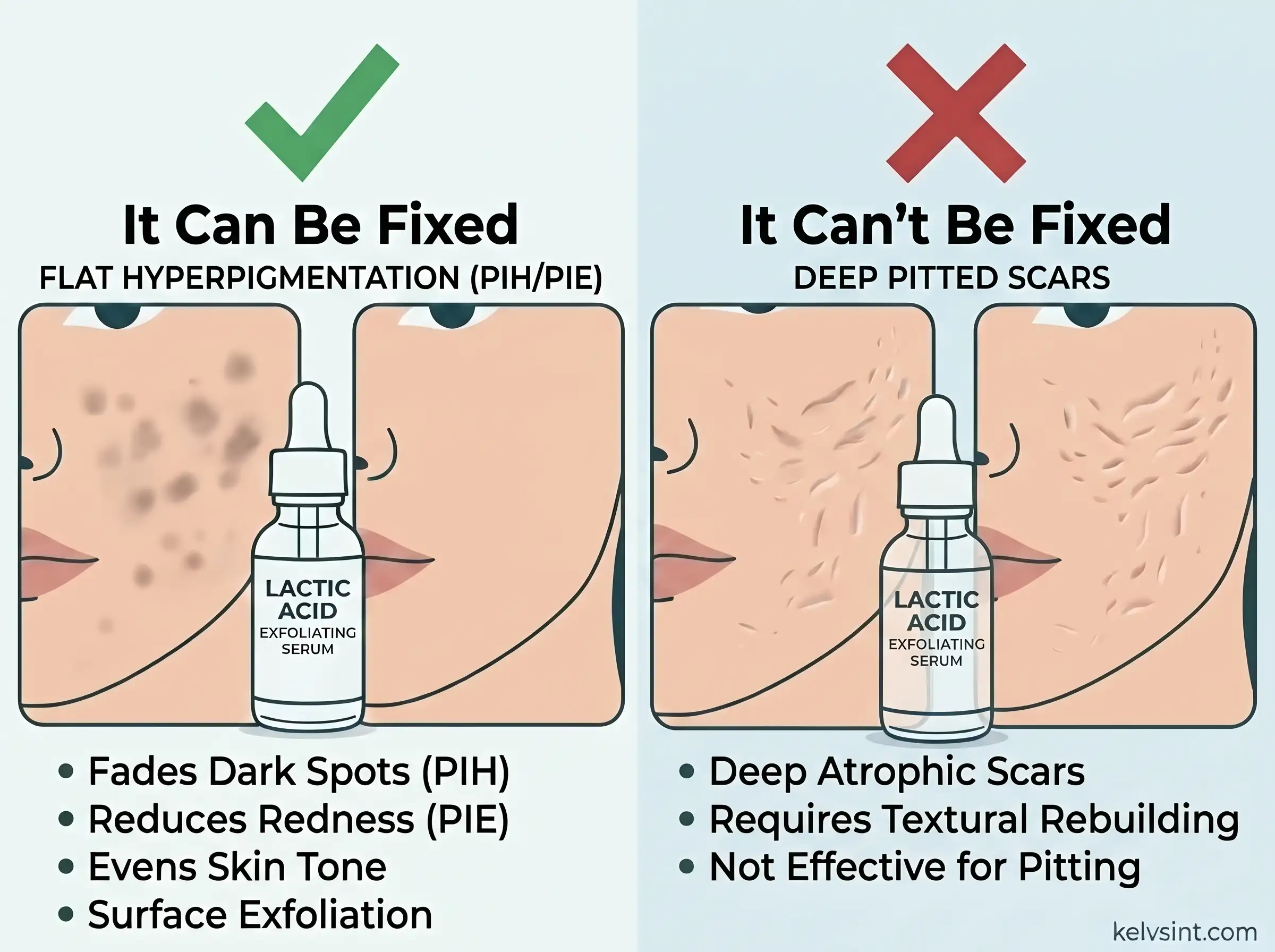 Lactic Acid for Acne Scars and Post-Acne Marks: What It Can and Can't Fix