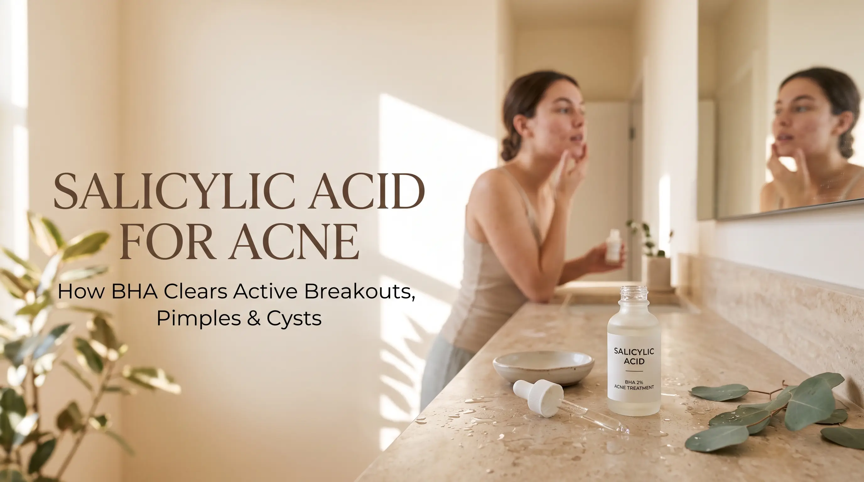 Salicylic Acid for Acne: How BHA Clears Active Breakouts, Pimples & Cysts