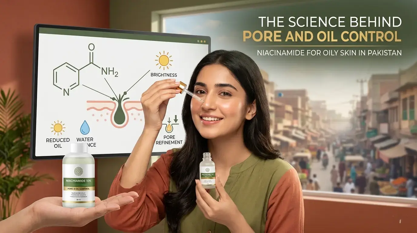 Niacinamide for Oily Skin in Pakistan: The Science Behind Pore and Oil Control