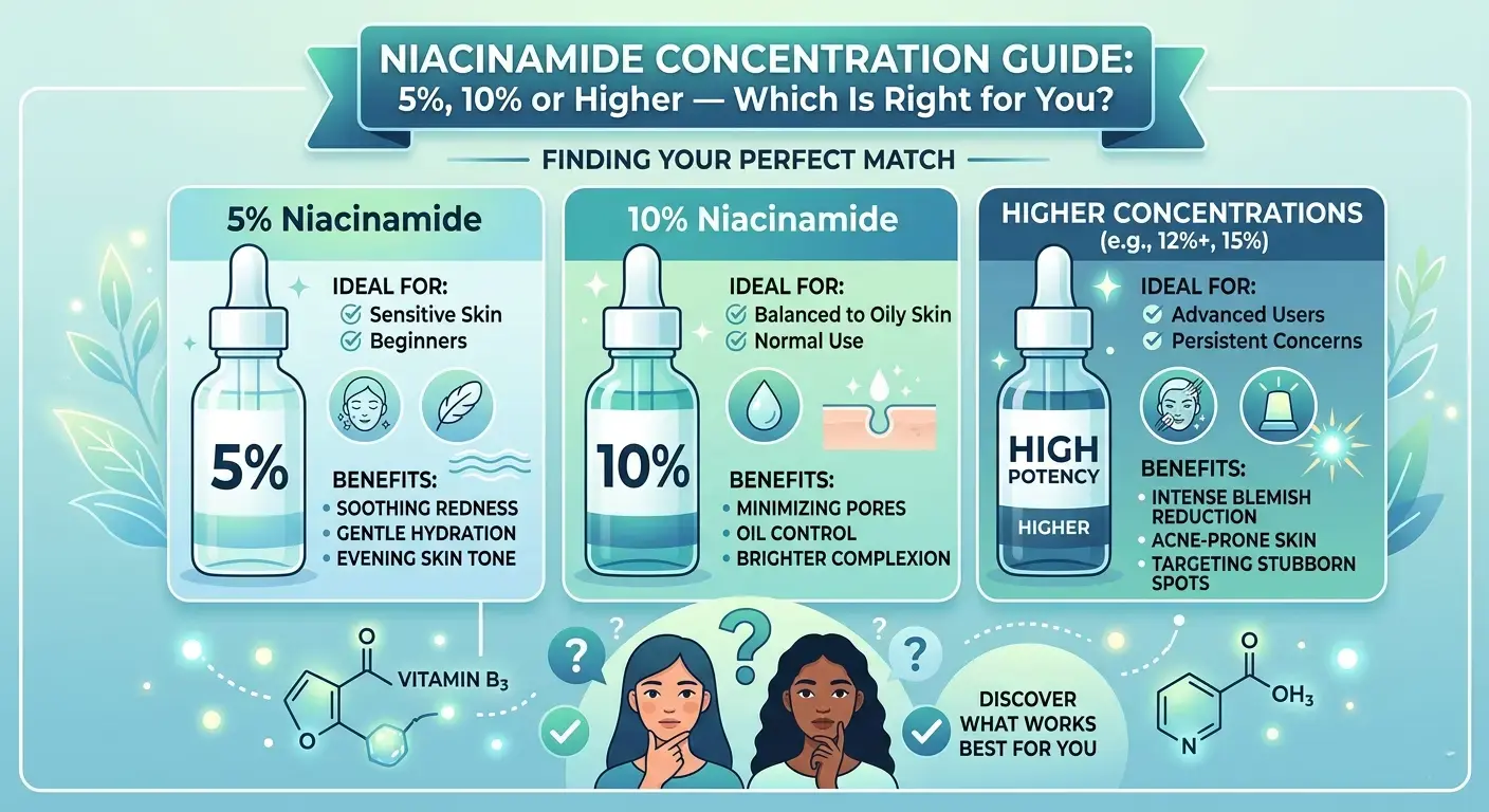 Niacinamide Concentration Guide: 5%, 10% or Higher — Which Is Right for You? (Pakistan Guide)